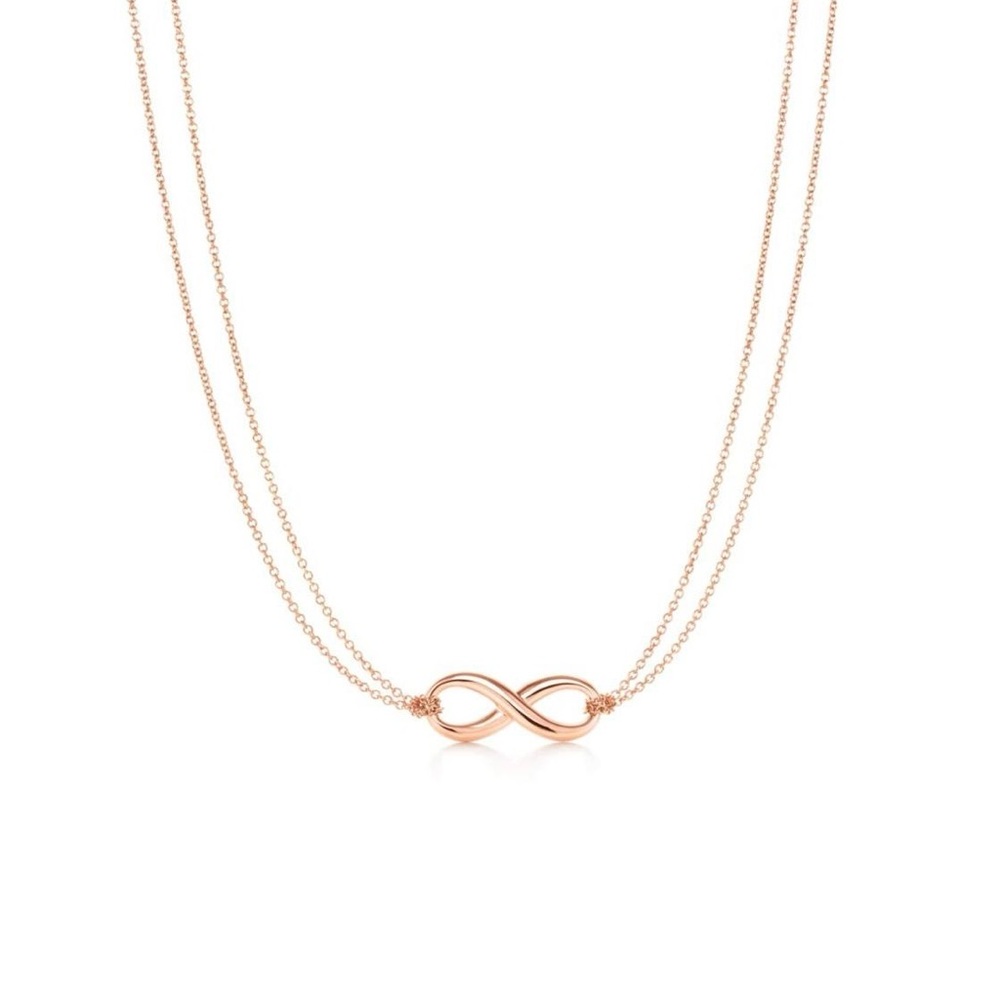 Tiffany & Co. Rose Gold Infinity Necklace